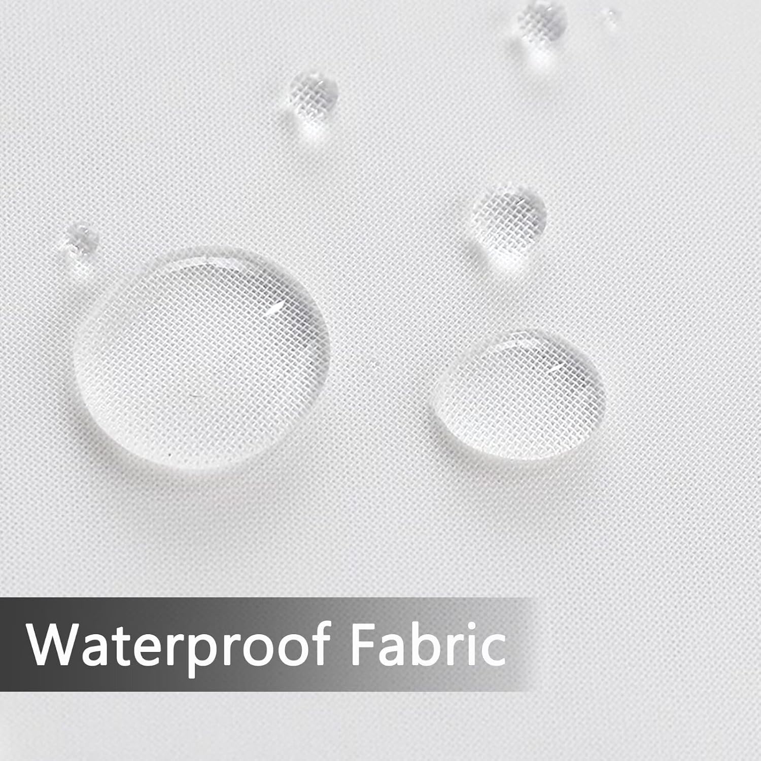 SpaceDresser Waterproof Outdoor Sheer Curtains for Patio - 2 Panels Rod Pocket Indoor Voile Sheer Curtain for Living Room,52W x 84L inch, White - Image 5