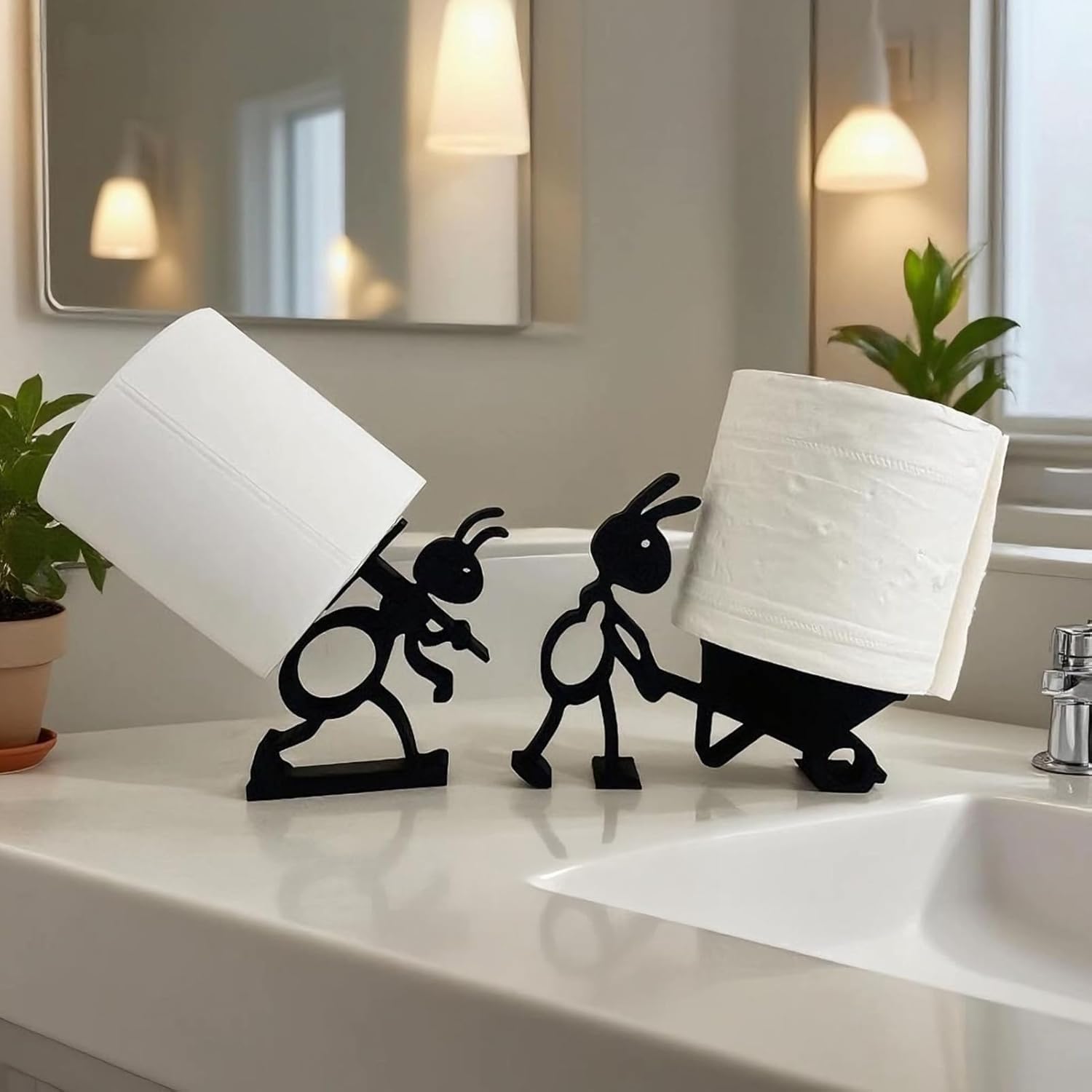 Funny Ant Toilet Paper Holder – Unique Ant Design Bathroom Decor, Toilet Paper Roll Stand for Bathroom, Rustic, Modern or Farmhouse Style, Fun Gift for Home, Friends & Family - Image 3