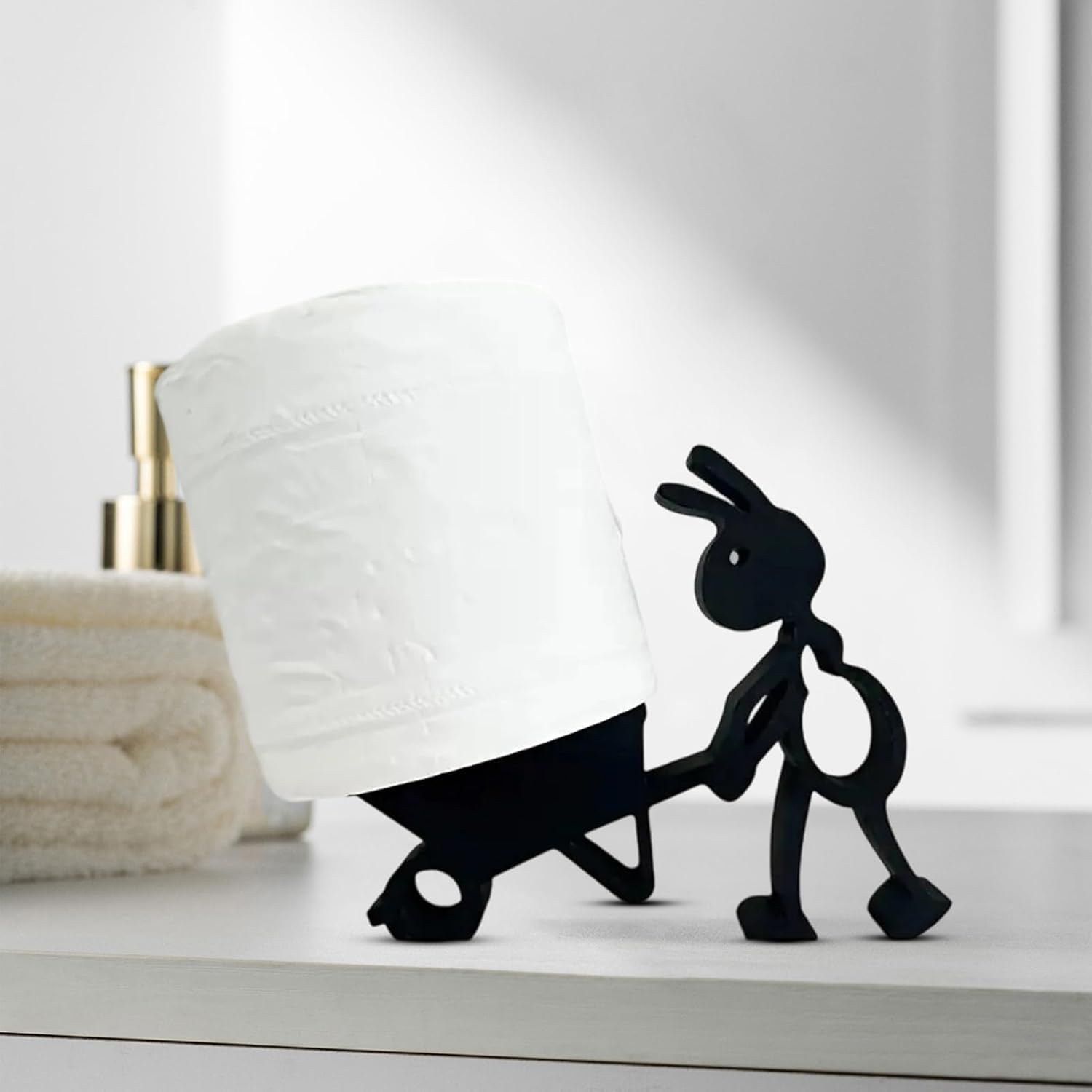 Funny Ant Toilet Paper Holder – Unique Ant Design Bathroom Decor, Toilet Paper Roll Stand for Bathroom, Rustic, Modern or Farmhouse Style, Fun Gift for Home, Friends & Family - Image 4